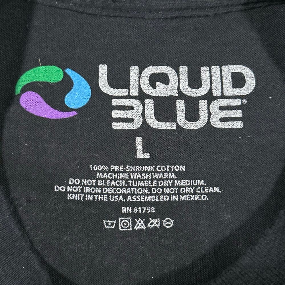 Vintage Liquid Blue AC/DC Band Tee Big Graphic T-Shirt Mens Large 2004 - Picture 3 of 4